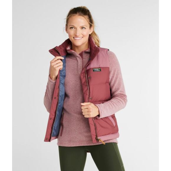 L.L Bean Women's Mountain Classic Down Vest Colorblock 3X Plus Gorpcore Hiking - Picture 7 of 13